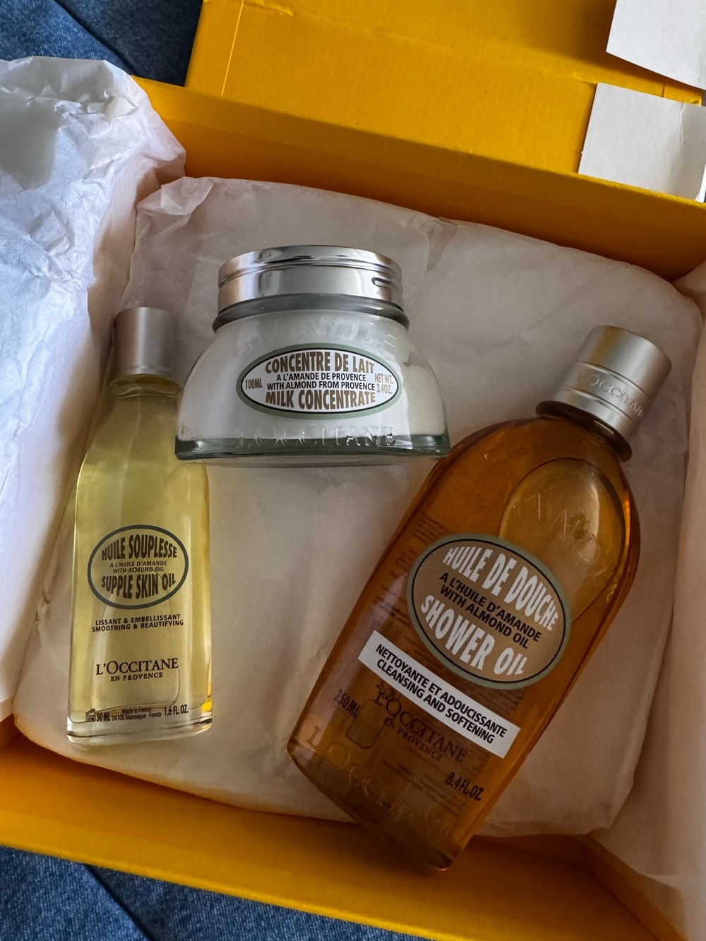 NIB: L’occitane Almond Body Care Trio Gift Set